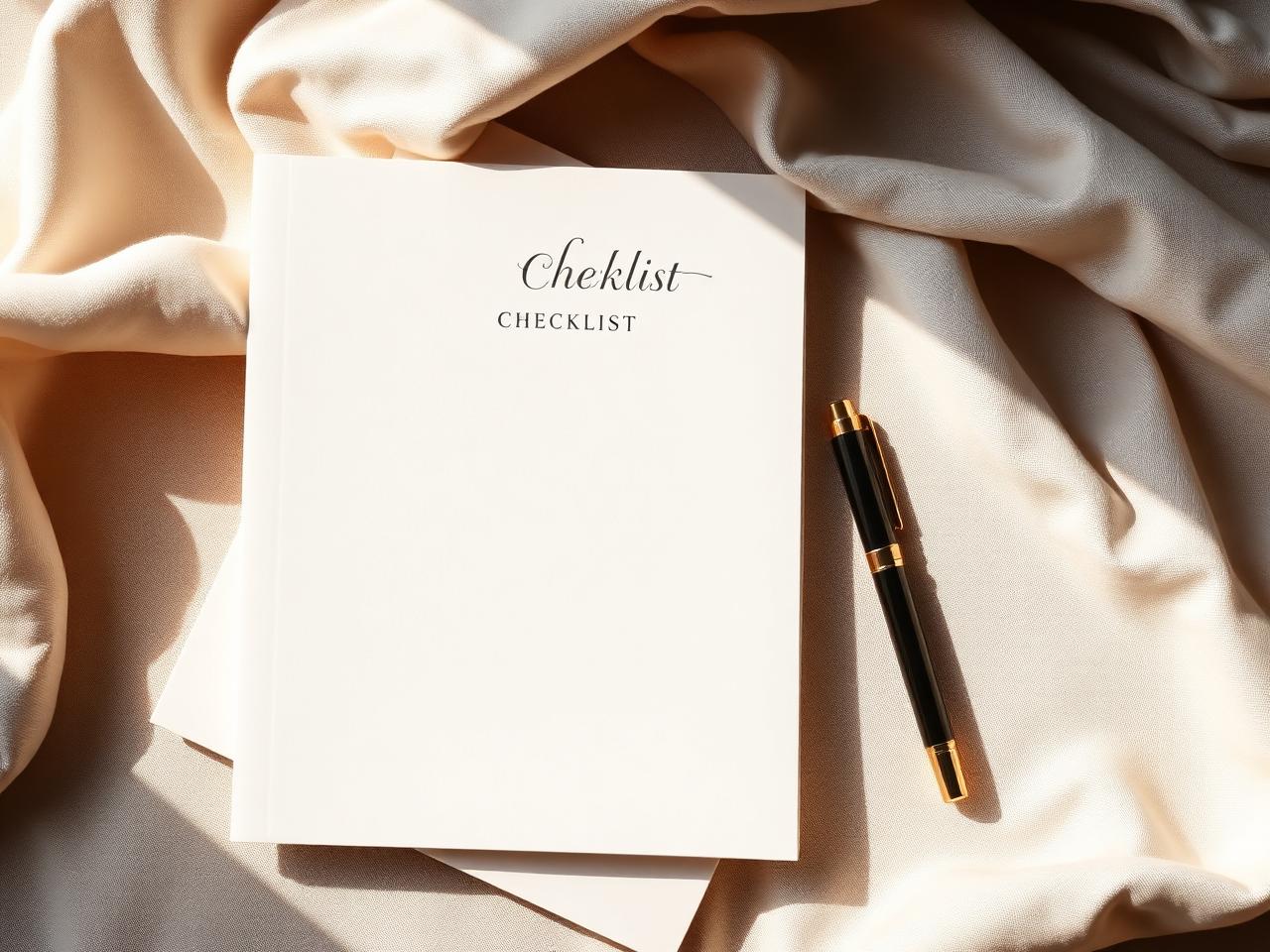 The Luxury Recovery Checklist, printed on cream paper